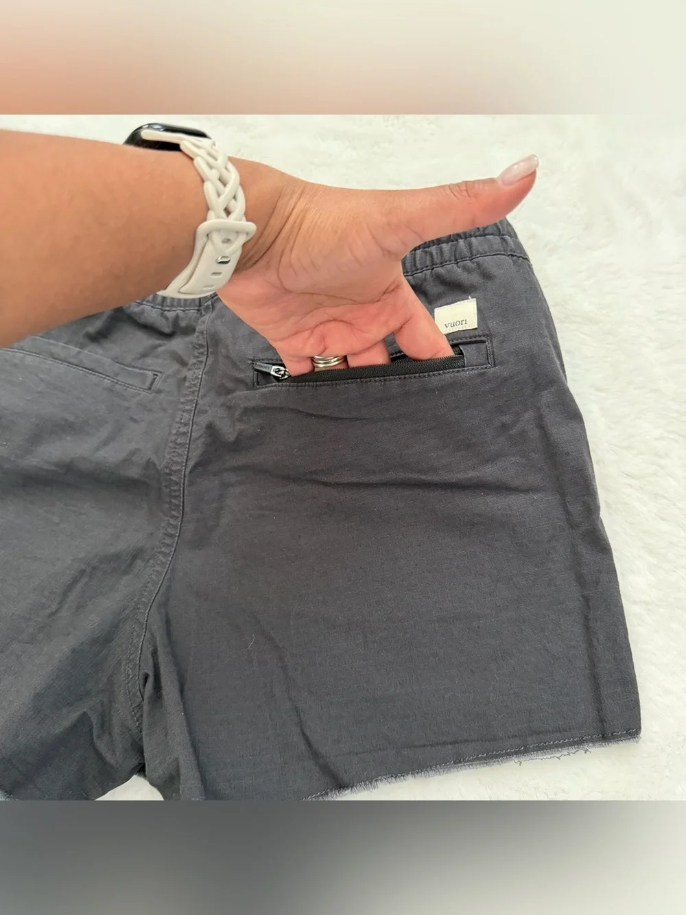 Women’s Vuori Ripstop Charcoal Casual Shorts